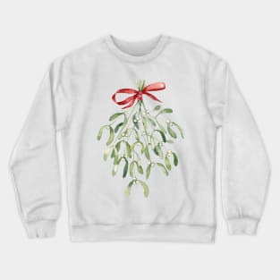 Mistletoe Christmas art. Crewneck Sweatshirt